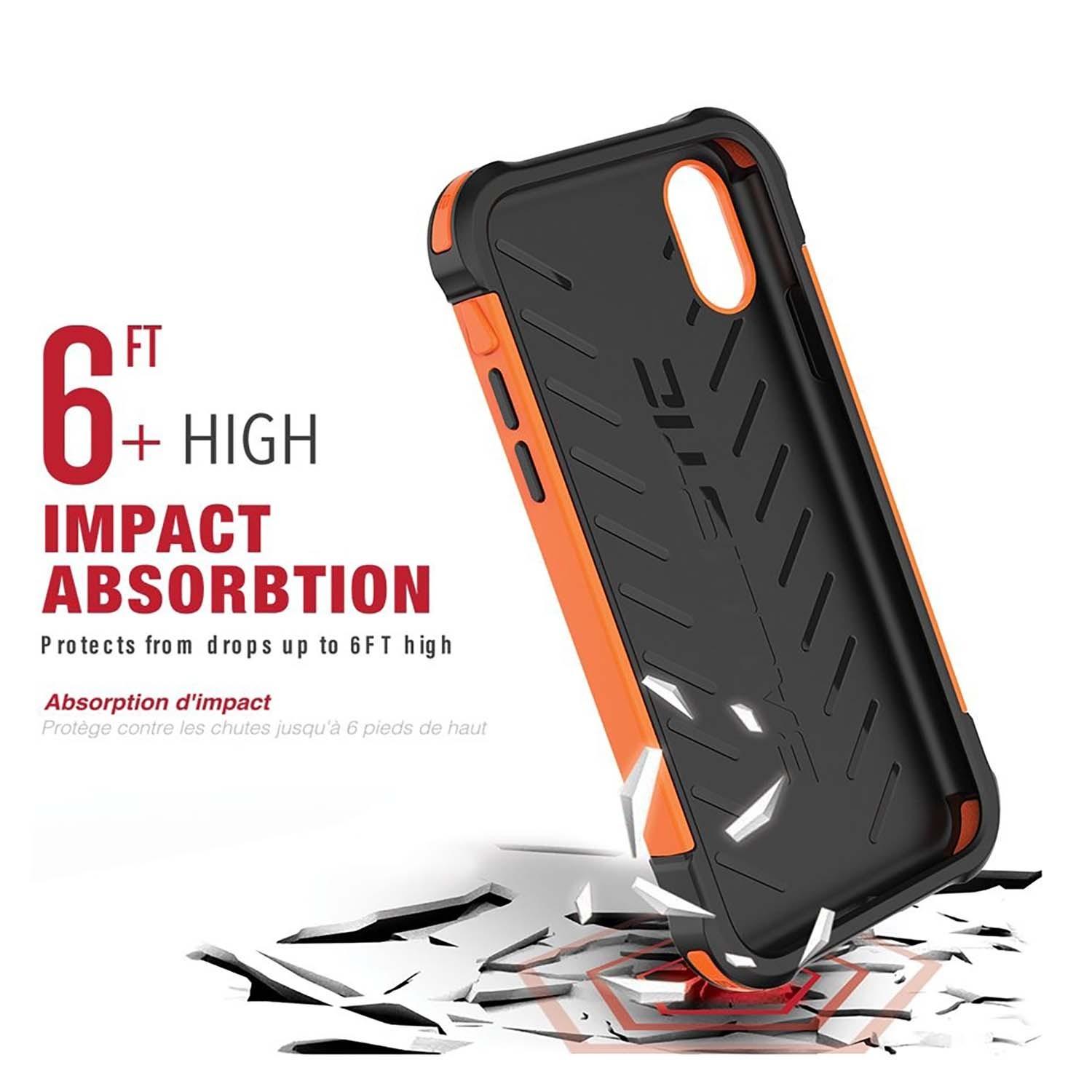 Foto 4 pulgar | Funda Ballistic Tj para iPhone XS Max color Anaranjado