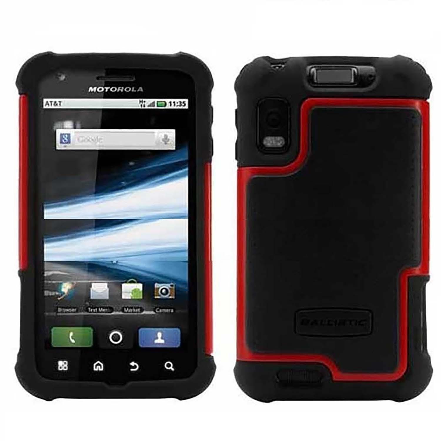 Foto 3 pulgar | Funda Ballistic Sg para Motorola Atrix y Atrix 4g color Negro con Rojo
