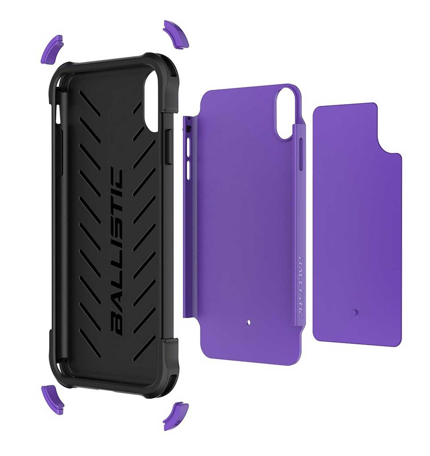 Foto 3 pulgar | Funda Ballistic Tj para Iphone Xr Púrpura