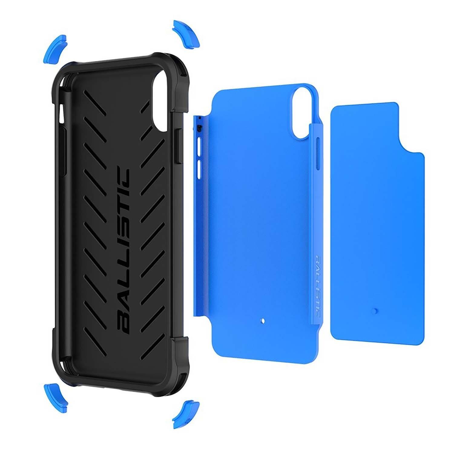 Foto 4 pulgar | Funda Ballistic Tj para iPhone XR color Azul