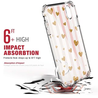 Foto 3 | Funda Ballistic Jewel Mirage Corazones para iPhone XS Max Protector Uso Rudo