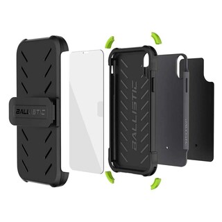 Foto 2 | Funda Ballistic Tj Maxx para iPhone XS Max Negra con Clip