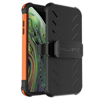 Foto 2 | Funda Ballistic Tj Maxx Protector Uso Rudo con Clip y Mica para iPhone X y Xs color Anaranjado
