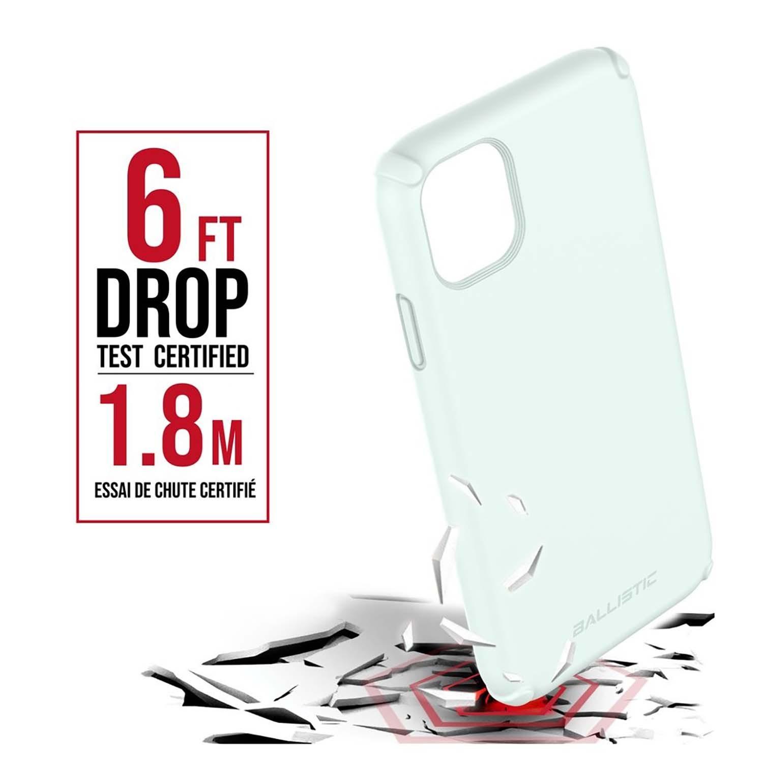 Foto 4 pulgar | Funda Ballistic Soft para Iphone 11 Pro Teal color Verde