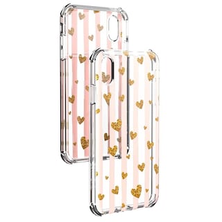 Foto 3 | Funda Ballistic Jewel Mirage para Iphone Xr con Corazones y Protector de Uso Rudo