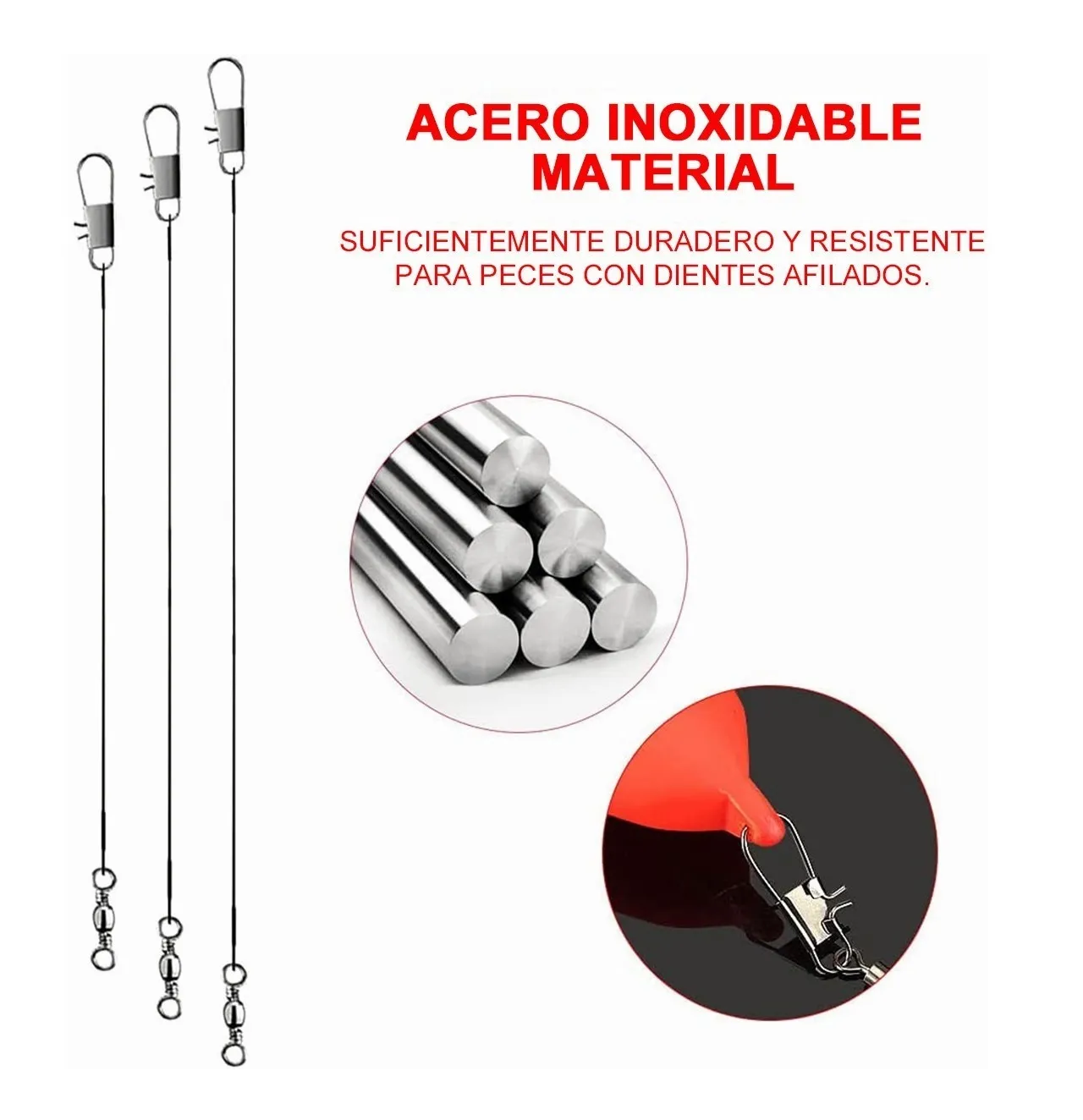 Foto 4 pulgar | Kit Lideres de Acero con Seguro Eo Safe Imports ESI-605 color Plata 30 PCS