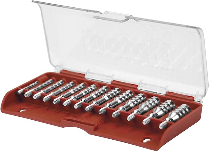 Tipton Ultra Jag Set With 13 Caliber Specific Cleaning Jags And Storage Case For Firearm Cleaning And Maintenance,