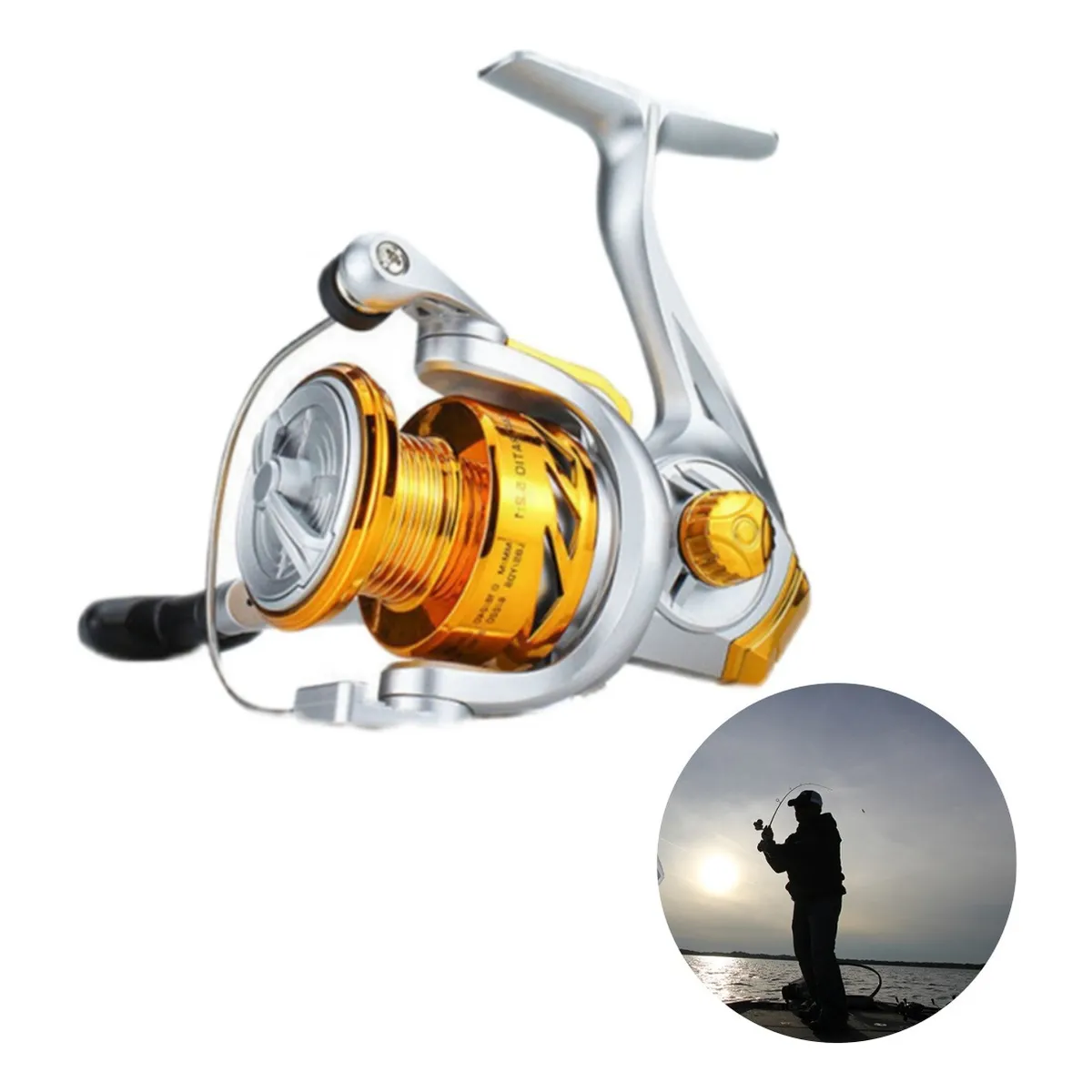 Foto 2 | Carrete De Pesca Eo Safe Imports Esi-420-1 Dorado