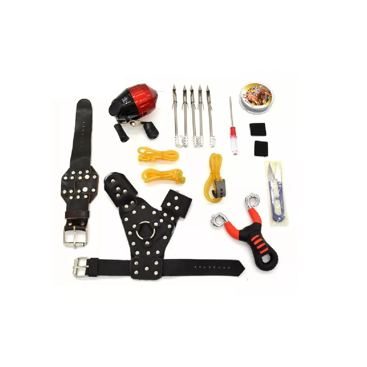 Kit De Carretes De Pesca, Tirachinas De Caza, Dardo De Tiro Eo Safe Imports Esi-9205 Multicolor