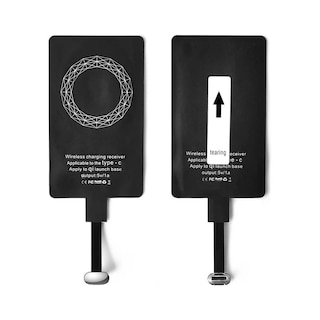 Foto 1 | Receptor Universal Choetech Qi Carga Inalámbrica USB-C color Negro