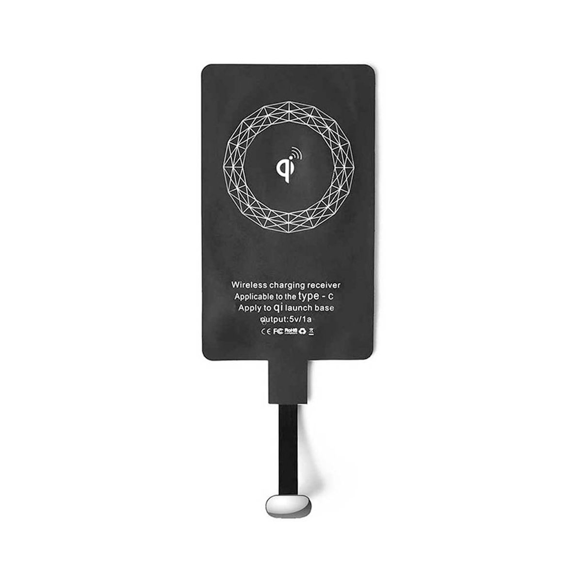 Foto 3 pulgar | Receptor Universal Choetech Qi Carga Inalámbrica USB-C color Negro