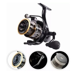 Foto 3 | Carrete De Pesca Giratorio Intercambiable Izquierdo/derecho Eo Safe Imports Esi-3937-1 Negro