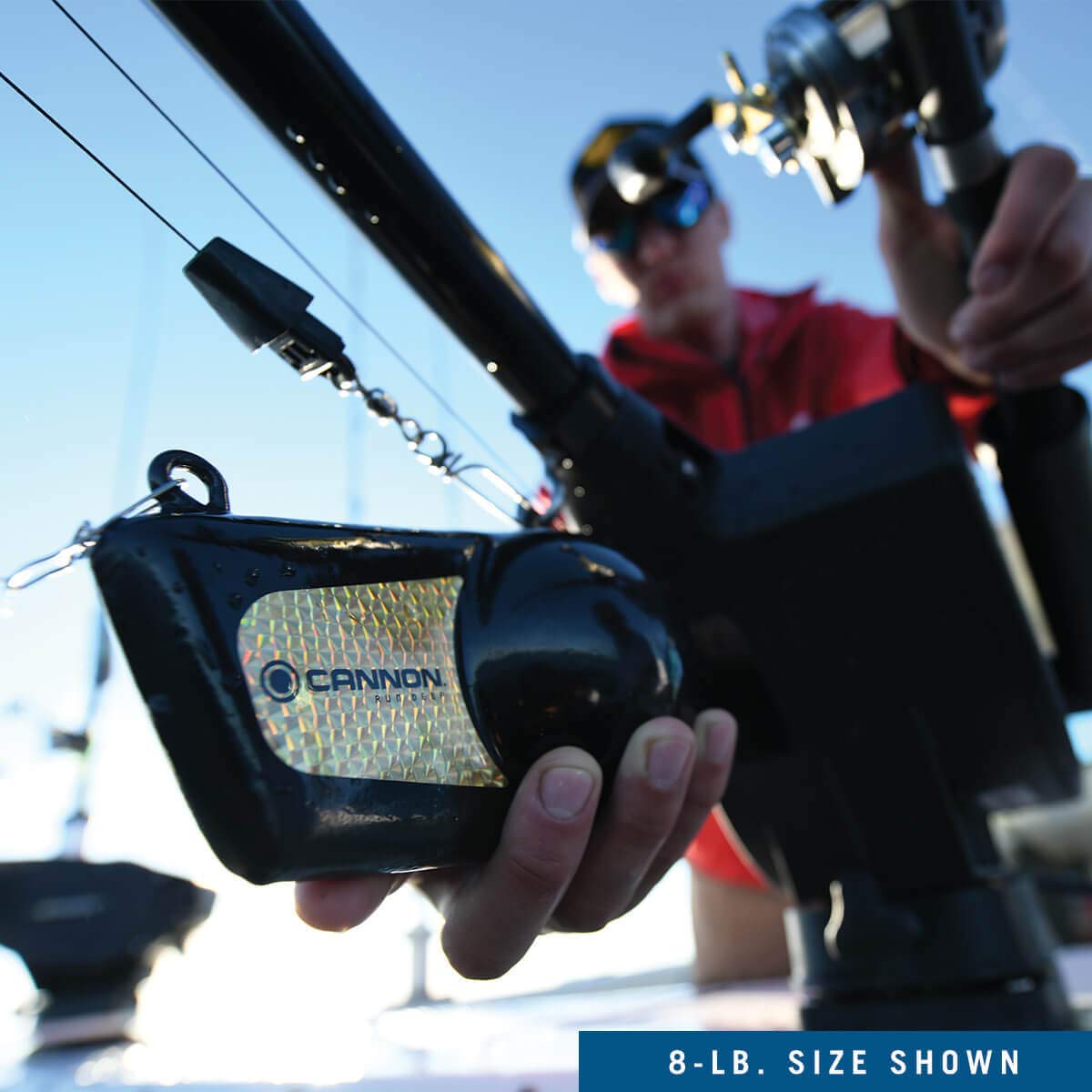 Foto 5 pulgar | Downrigger Weight Cannon 2295182, 3,63 Kg, Negro Con Cinta Prismática - Venta Internacional.