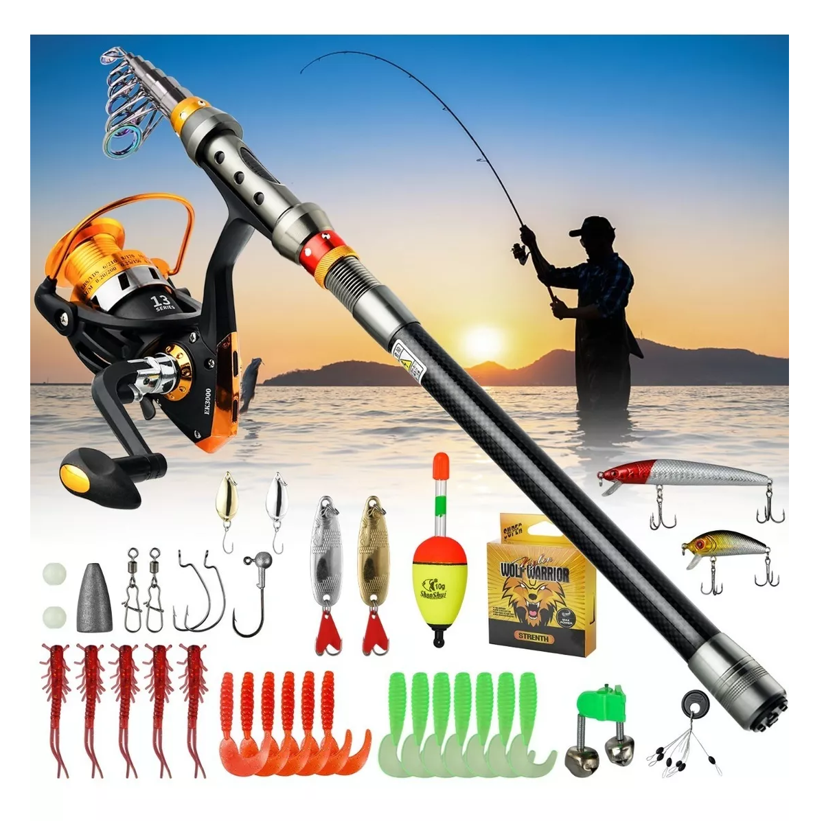 Foto 2 | Kit de Pesca  Eo Safe Imports Esi-5626  Multicolor