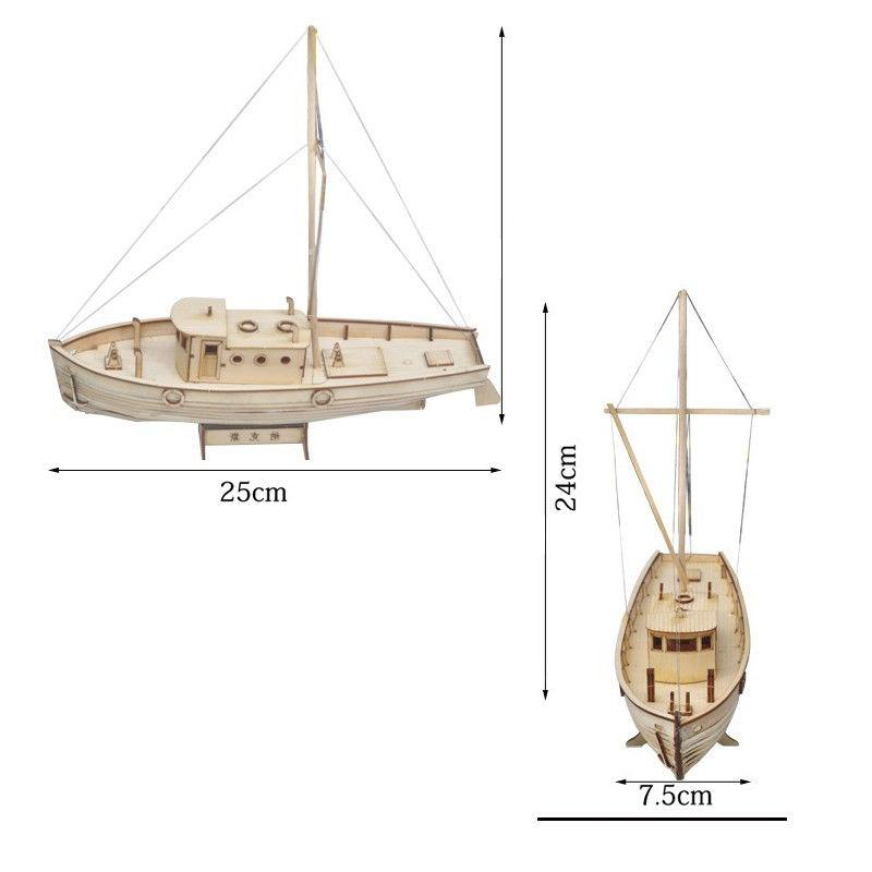 Foto 4 pulgar | Kit De Montaje De Velero De Madera Para Velero Y Barco De Pesca Modelo 1/50 Sca - Venta Internacional.