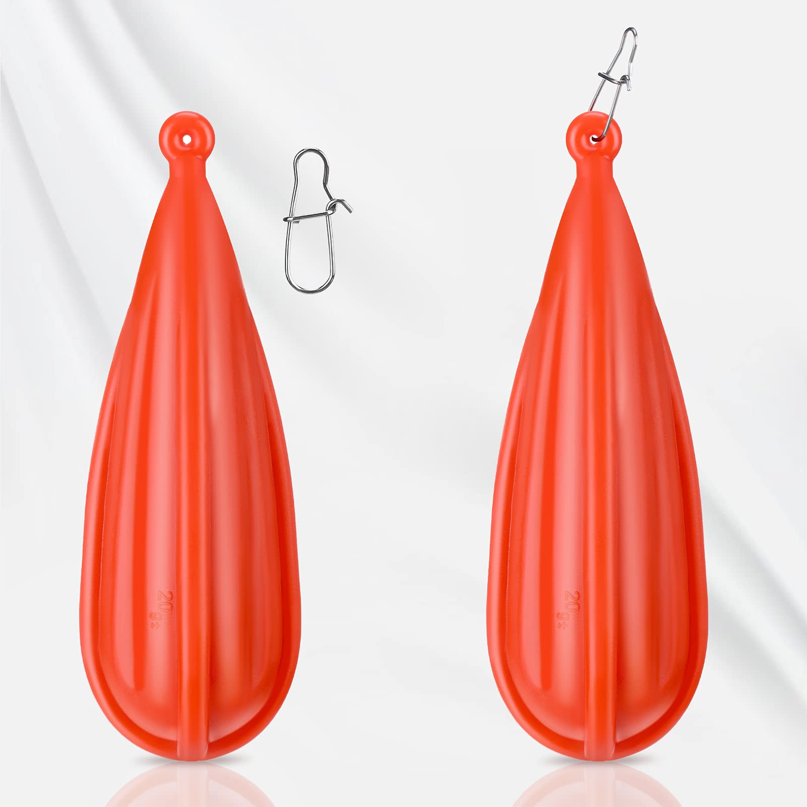 Foto 6 pulgar | Tapones De Pesca Skylety Para Niños, 6 Tamaños Variados, Color Naranja - Venta Internacional.