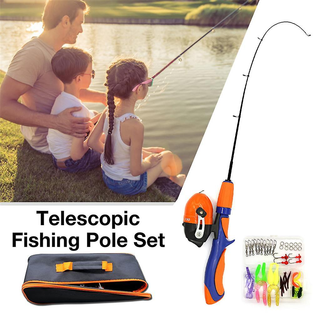 Foto 2 | Kit De Pesca Sanlin Beans Para Niños Con Varilla Telescópica Y Carrete - Venta Internacional.