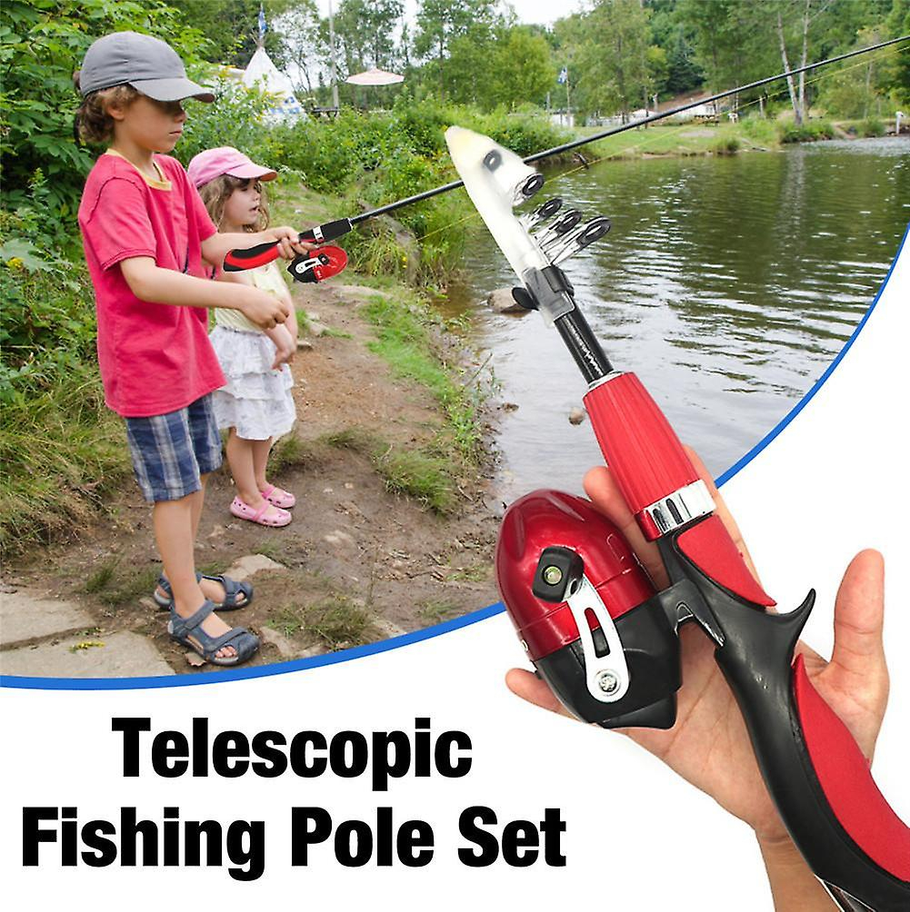 Foto 3 | Kit De Pesca Sanlin Beans Para Niños Con Varilla Telescópica Y Carrete - Venta Internacional.