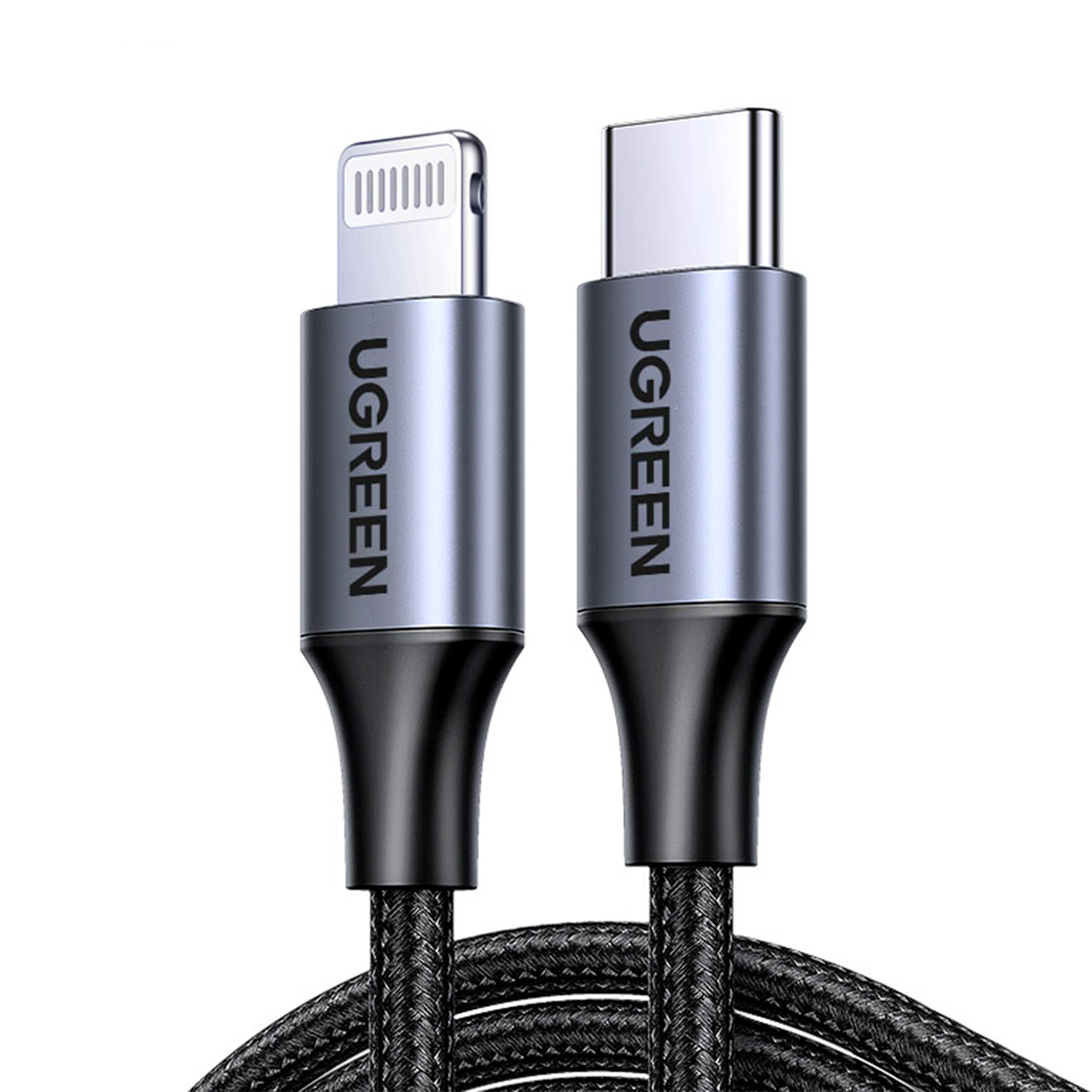 Cable de Carga Ugreen Usb-c a Lightning M/m para Iphone de 1 m color Gris