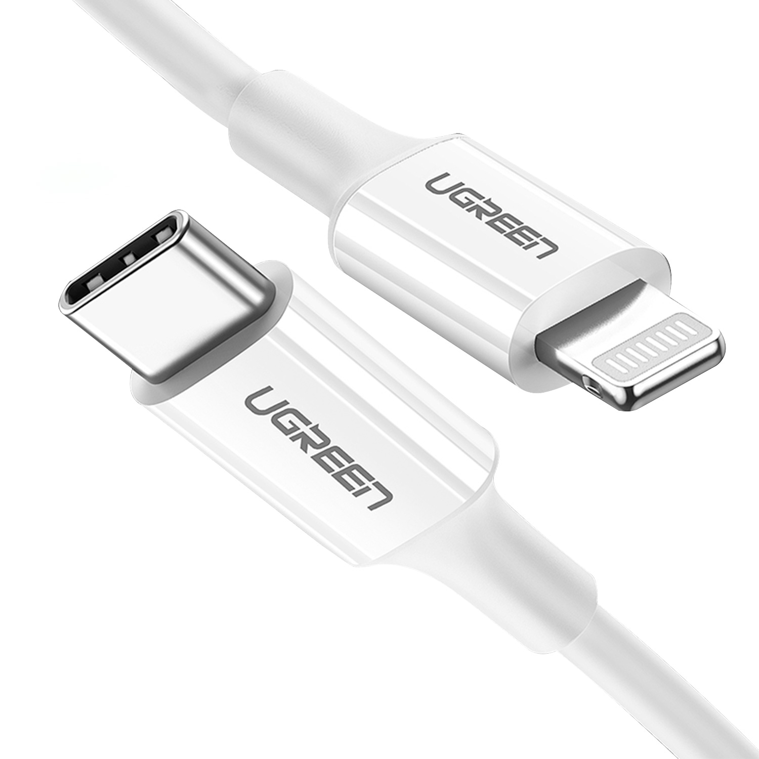 Foto 2 | Cable Cargador Ugreen 10493 color Negro Lightning para iPhone Mfi Usb C 1 m