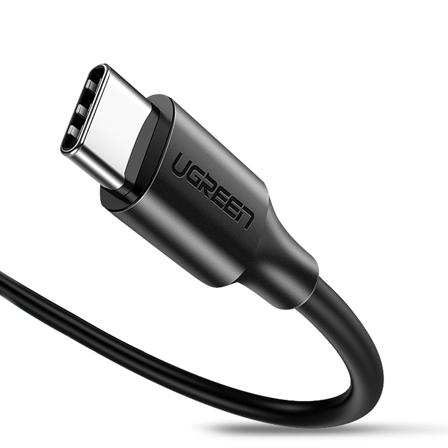 Cable Cargador Ugreen Usb C 10306 color Negro Carga Rápida 480 Mbps 60 W 2 m