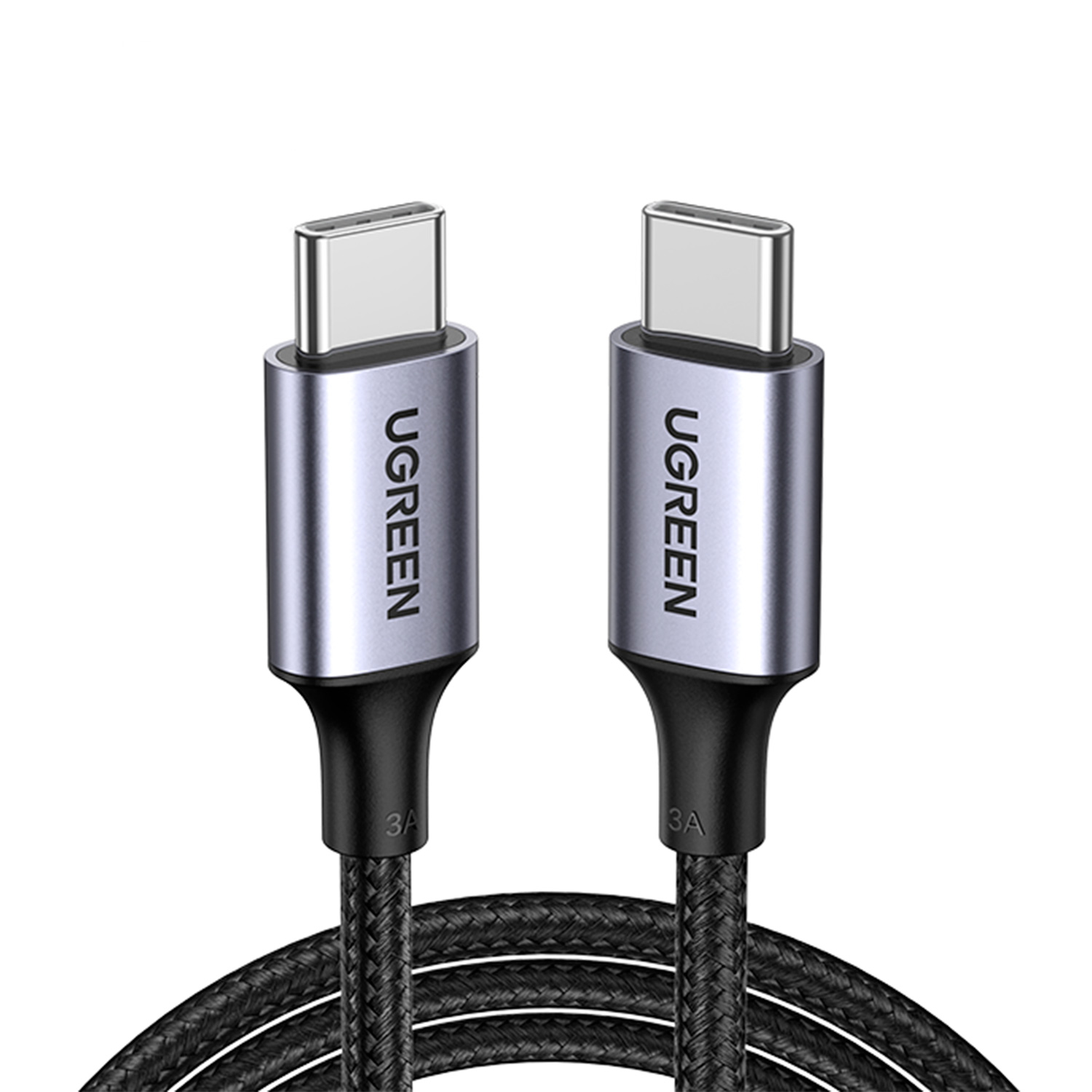 Cable Cargador Ugreen 50150 Usb C Carga Rápida de 1m color Gris