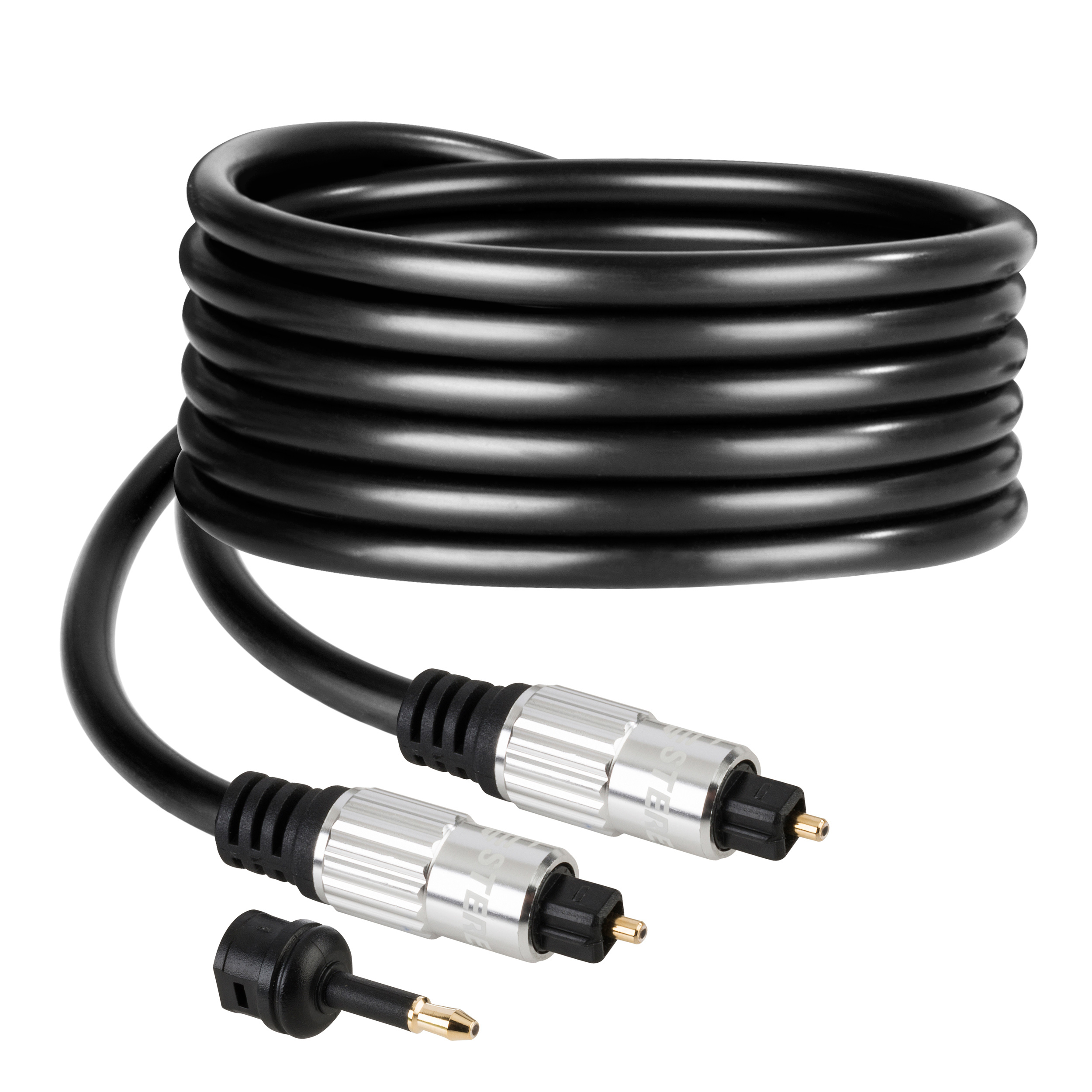 Cable Toslink de Fibra Óptica de 2 m Steren 299-400 Negro