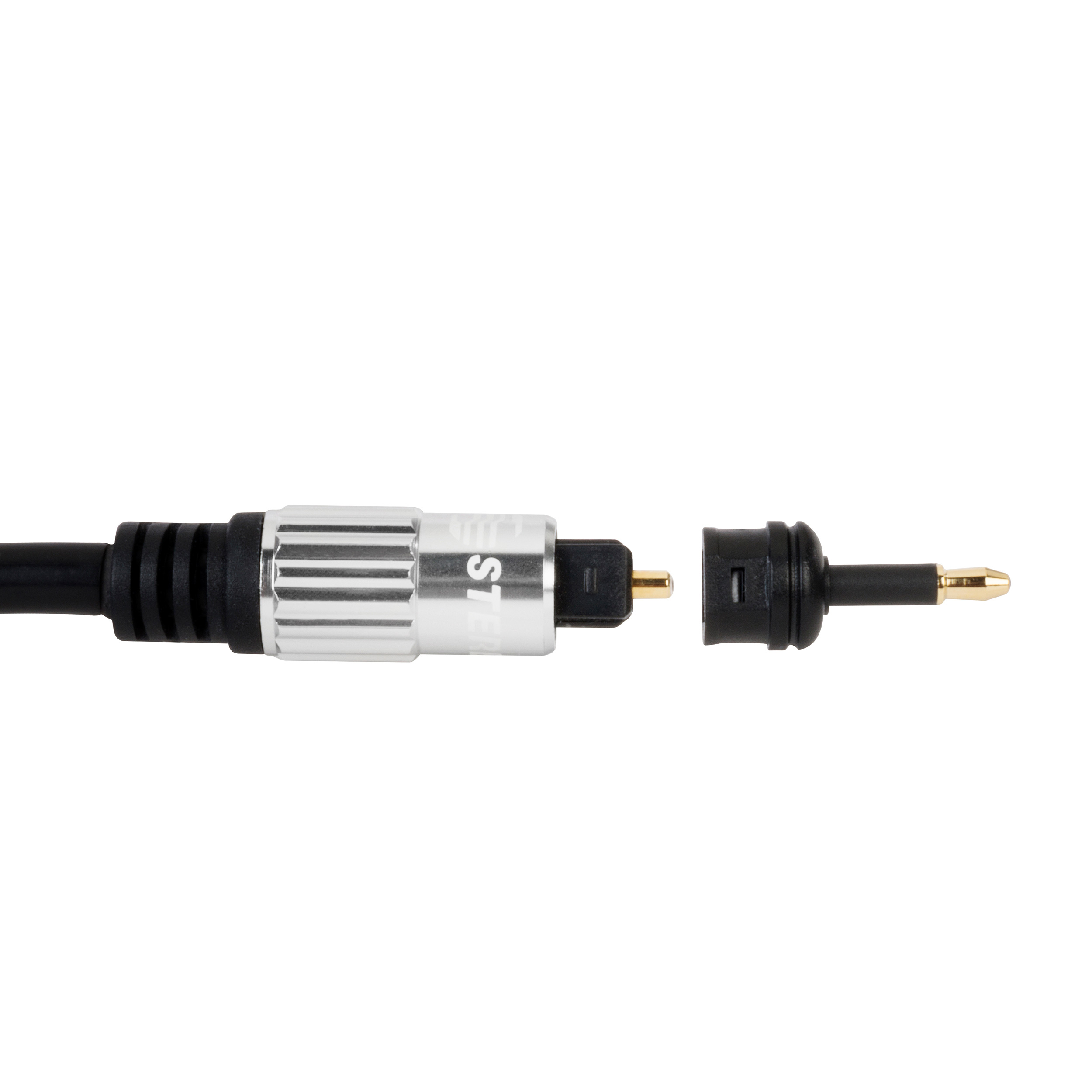 Foto 4 pulgar | Cable Toslink de Fibra Óptica de 2 m Steren 299-400 Negro