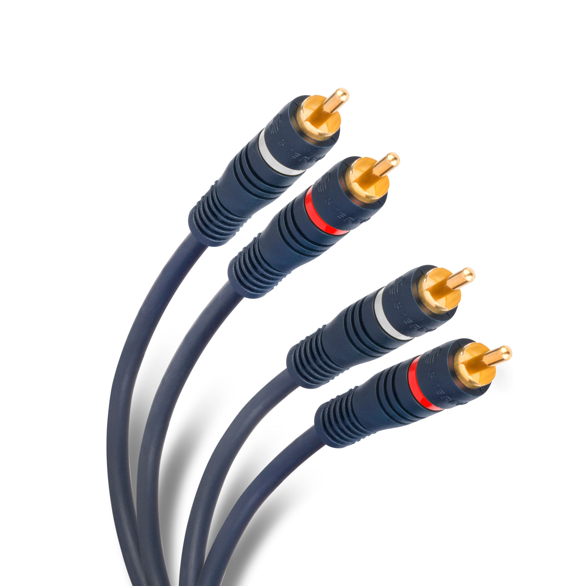 Cable Rca 2 Plug a 2 Plug de 7,2 m Steren 254-225 Negro