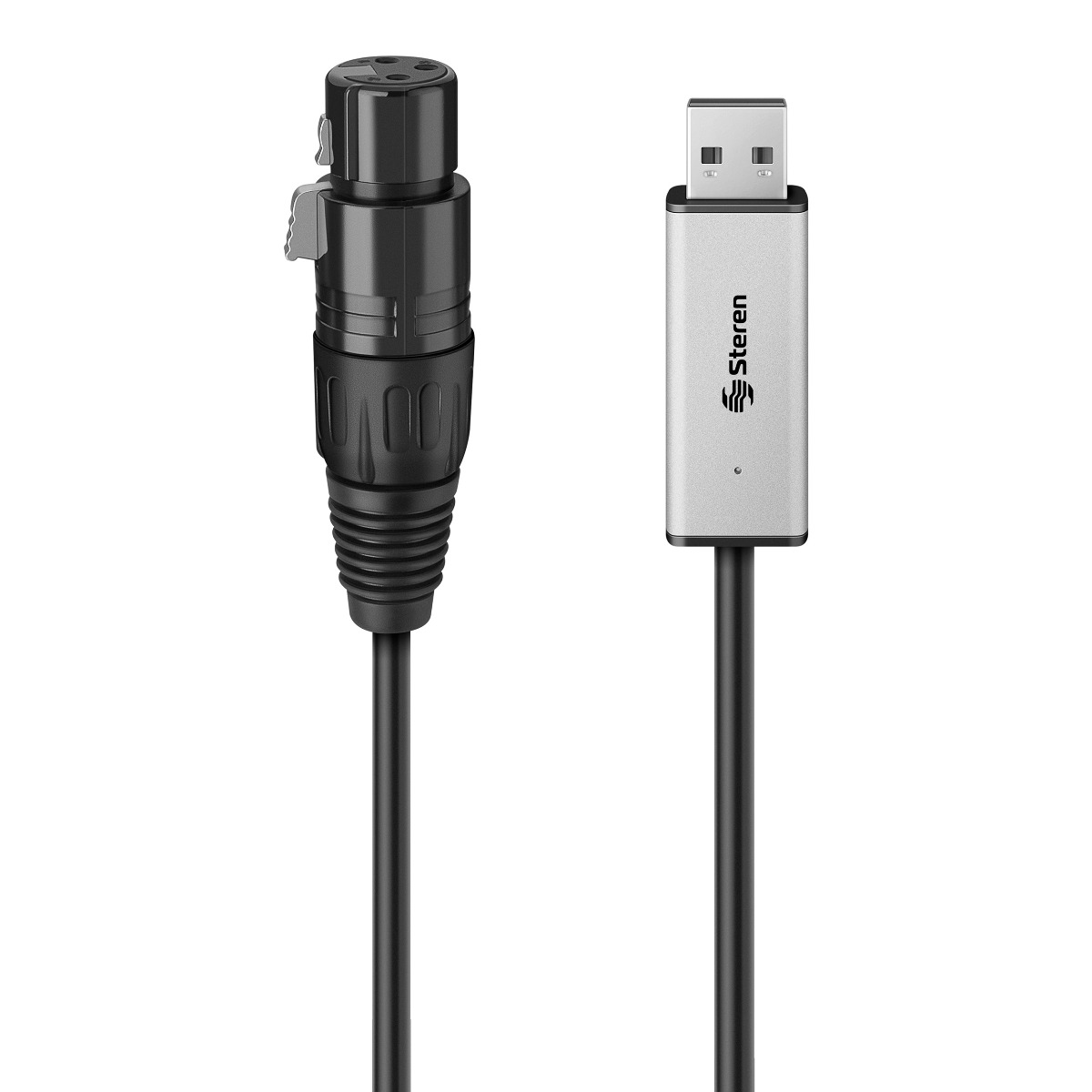 Cable Usb a Dmx 512 para Control de Iluminación Steren Usb-dmx Negro