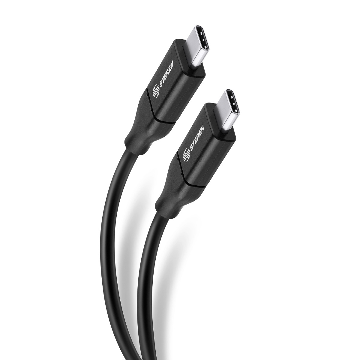 Foto 2 pulgar | Cable Usb C de 2 m Steren Usb-395cne Negro