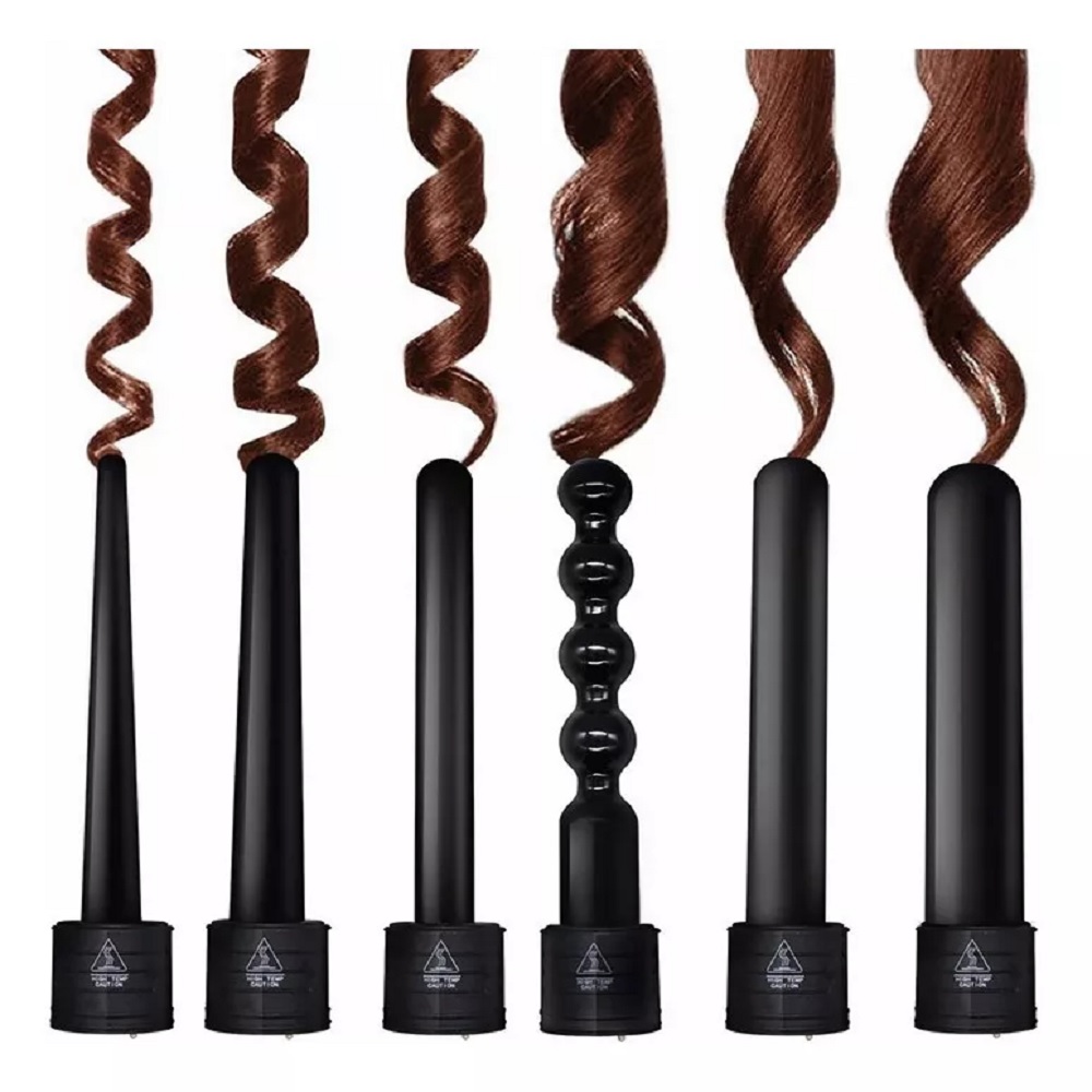 Foto 3 pulgar | Rizadora de Cabello 6 en 1 de Cerámica Malubero color Negro