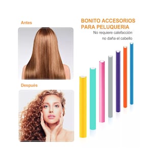 Foto 3 | Rizadores de Cabello Sin Calor 42 Piezas Multicolor