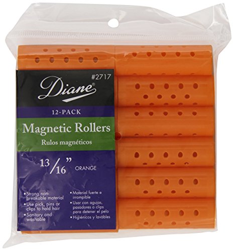 Foto 1 | Venta Internacional - Rodillos Magnéticos Diane, Naranja, 0.81 Pulgadas, 12 Unidad