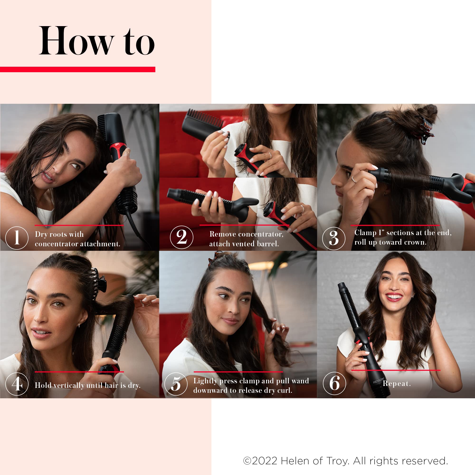 Foto 7 pulgar | Secador y Rizador Revlon Blowout Curls One-Step - Venta Internacional