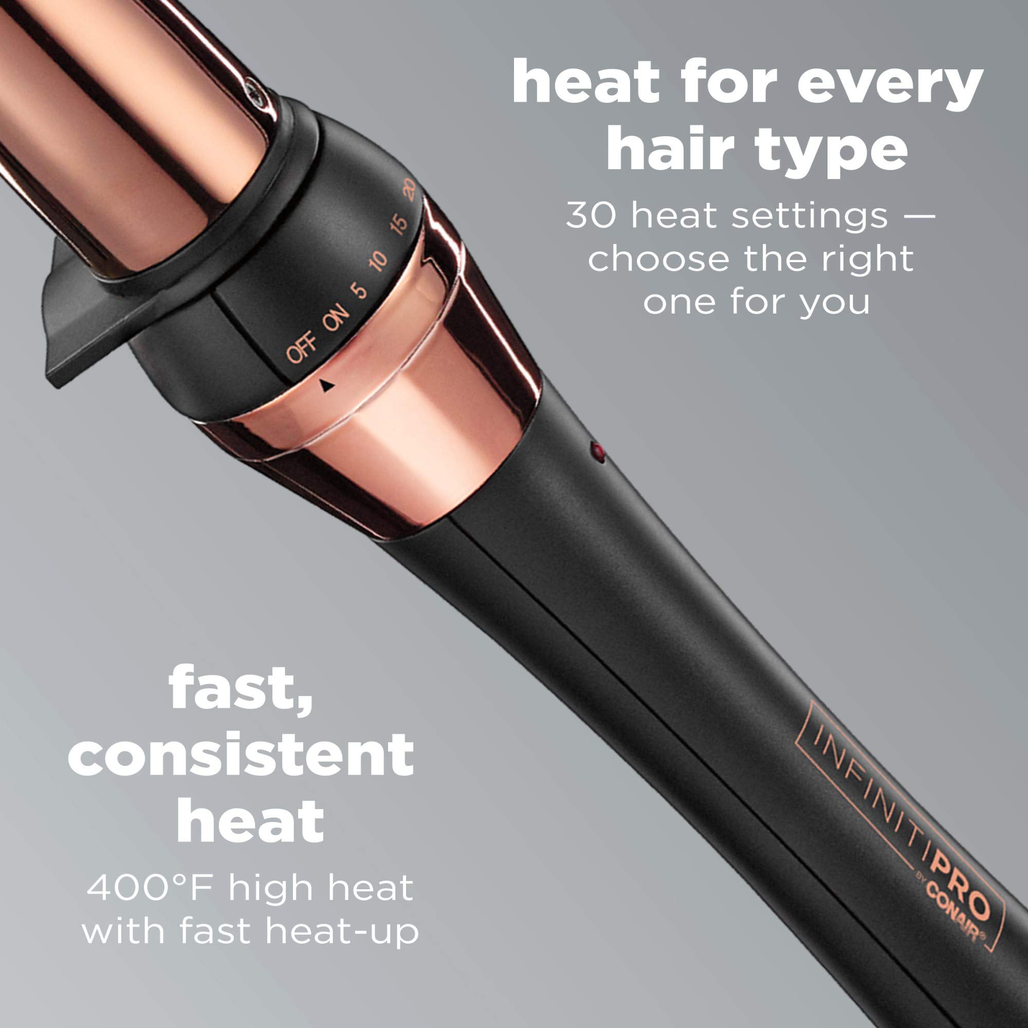 Foto 3 | Rizadora Conair Infinitipro Oro Rosa Titanio 32-19 Mm - Venta Internacional