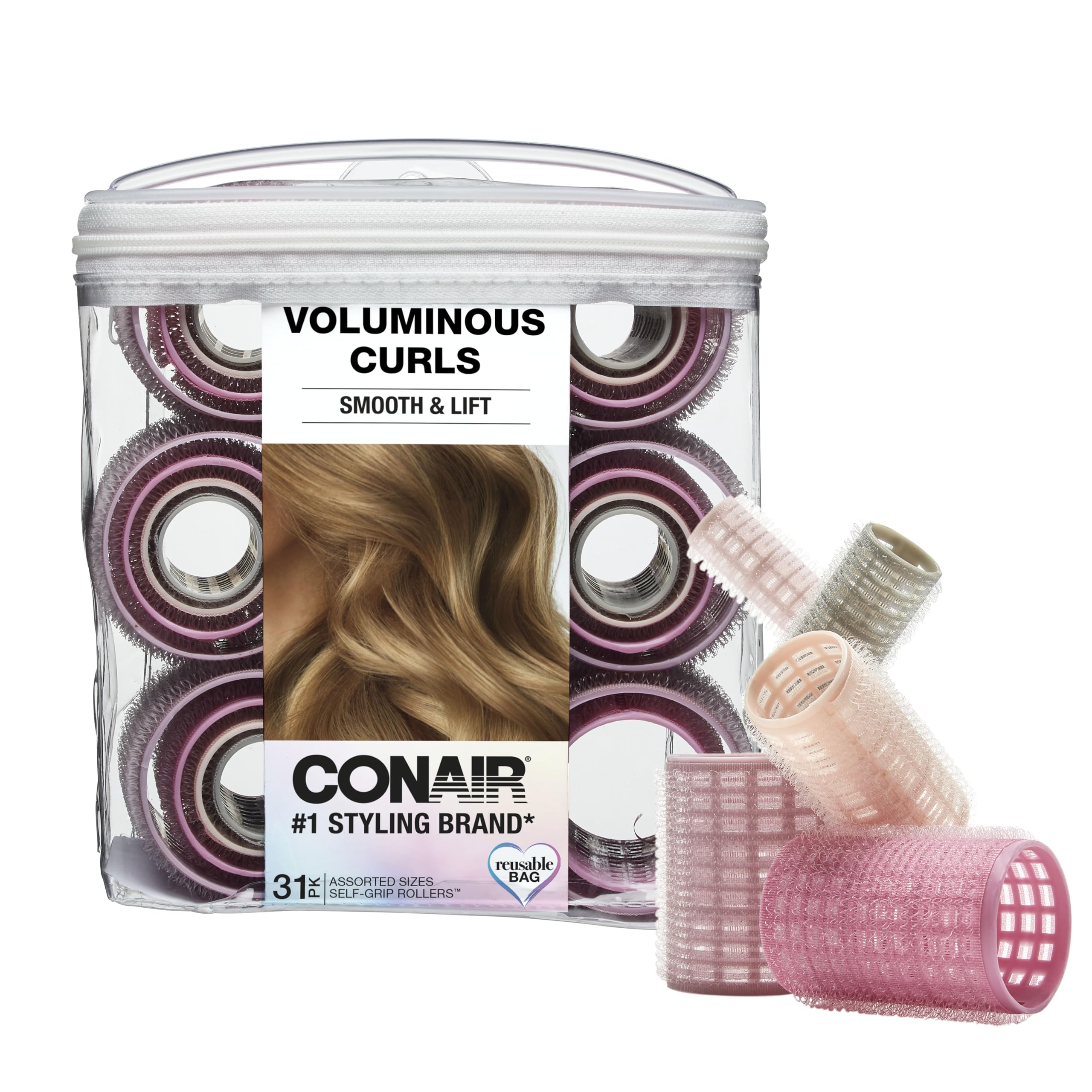 Foto 2 pulgar | Rodillos Heatless Curls Conair Heatless de 31 Unidades con Funda de Almacenamiento - Venta Internacional