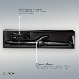 Foto 2 | Ferro Rizador Profesional Cerámica Izutech De 1 Pulgada