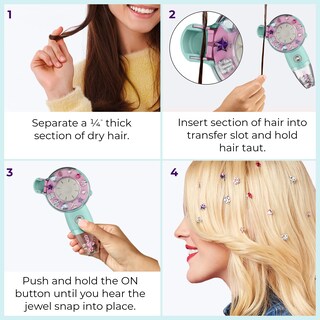 Foto 5 | Hair Jeweler Quick Gems Añade Brillo A Tu Cabello - Venta Internacional.