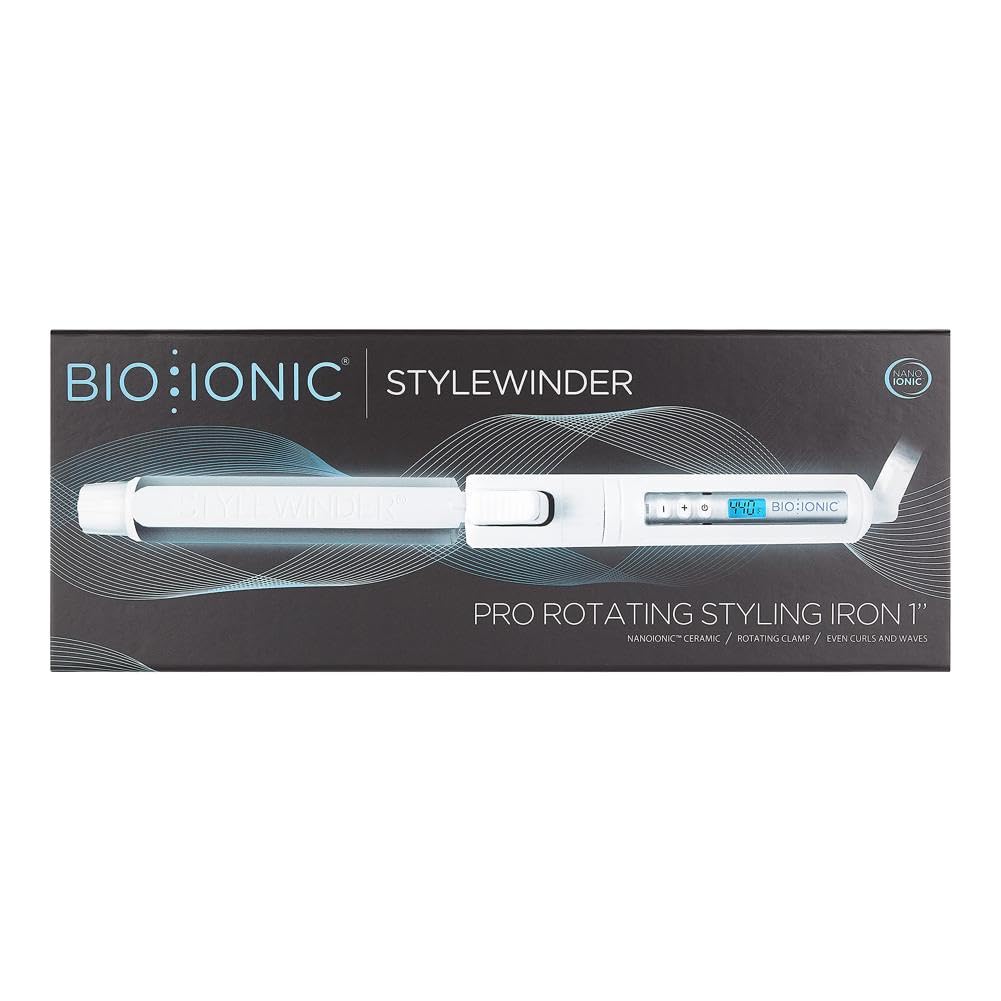 Foto 3 pulgar | Plancha De Peinado Bio Ionic Stylewinder Giratoria Con Control Digital - Venta Internacional.