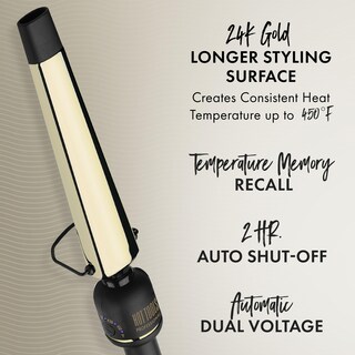 Foto 4 | Varilla Rizadora Hot Tools, Oro De 24 Quilates, Cañón Extendido, Ovalado Y Cónico - Venta Internacional.