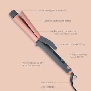 Foto 2 | Plancha Para Rizar El Cabello Hairitage Curl Envy, Cerámica Turmalina De 1.25 Pulgadas - Venta Internacional.