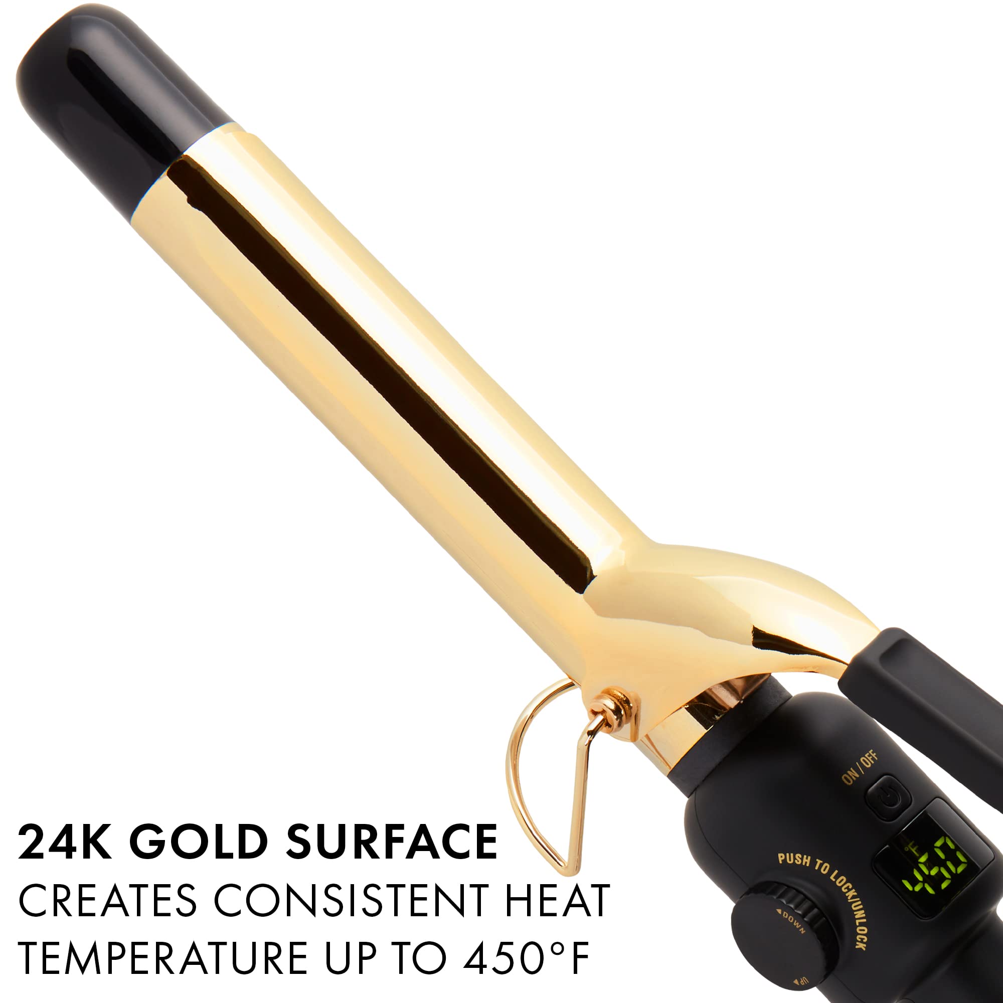 Foto 4 pulgar | Plancha De Rizar Hot Tools Professional, Oro De 24 Quilates, Digital, 1 Pulgada - Venta Internacional.