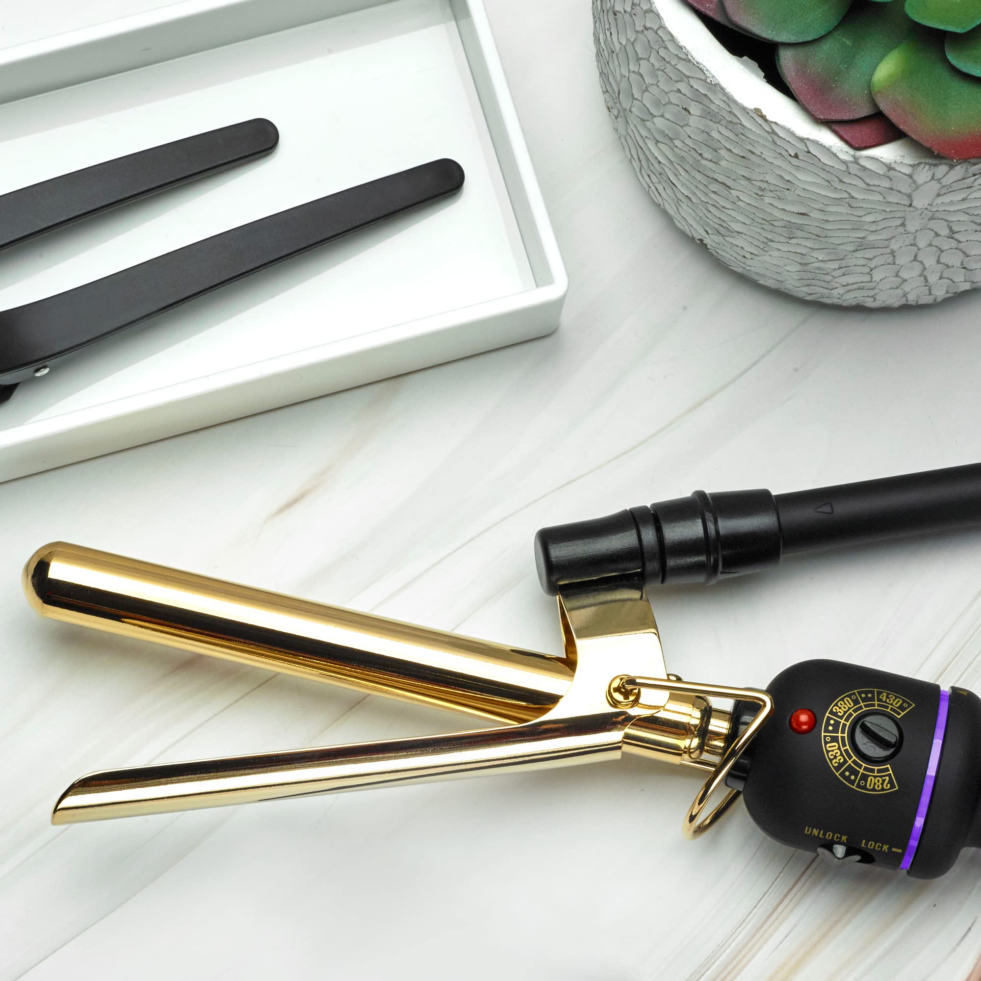 Foto 5 | Rizador Hot Tools Pro Artist, Oro De 24 Quilates, Marcel, 1,6 Cm - Venta Internacional.