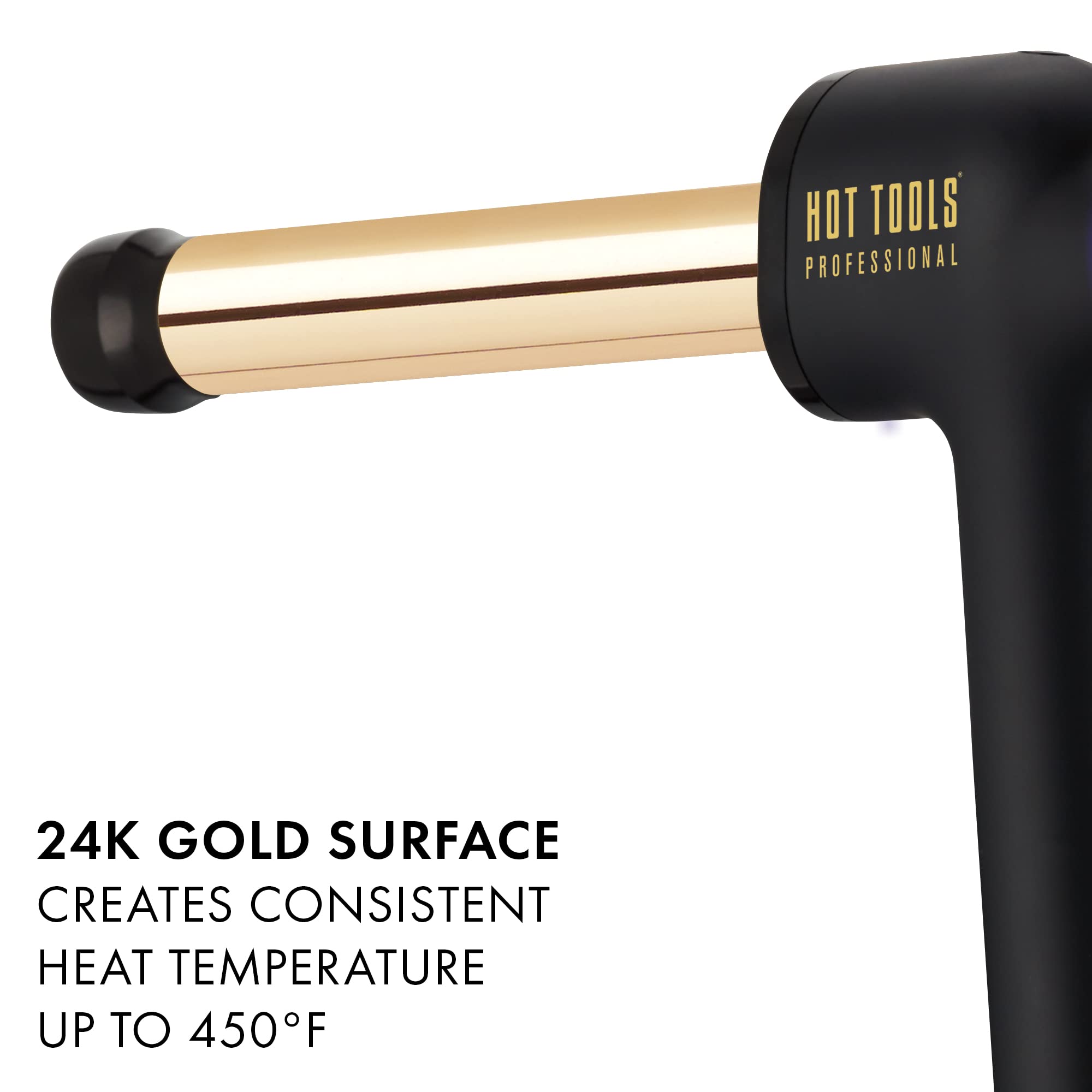 Foto 6 pulgar | Curling Wand Hot Tools Pro Artist, Oro De 24 Quilates, Rizador, 2,54 Cm - Venta Internacional.