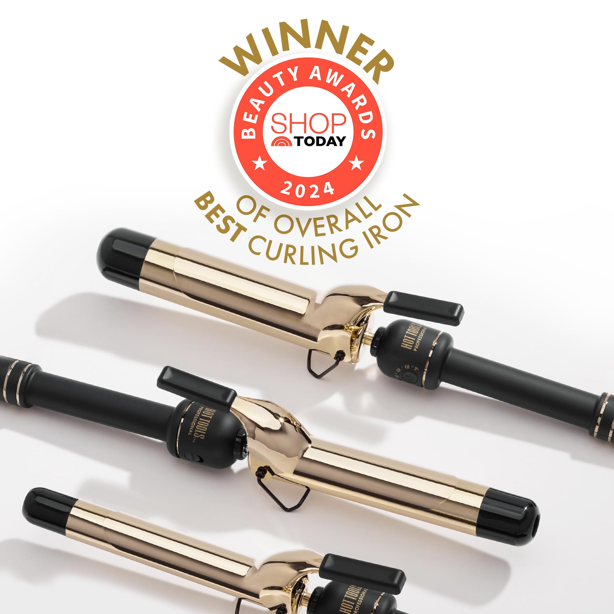 Foto 4 | Varilla Rizadora Hot Tools, Oro De 24 Quilates, Barril Extendido, 1 - Venta Internacional.