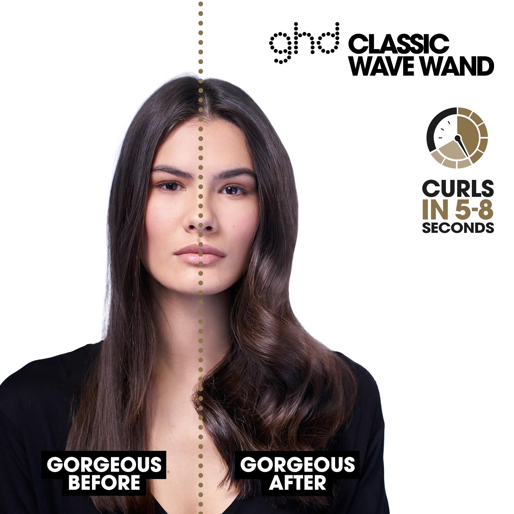 Foto 5 pulgar | Curling Wand Ghd Classic Wave, Barril Revestido De Cerámica De 1-1,5 Cm - Venta Internacional.