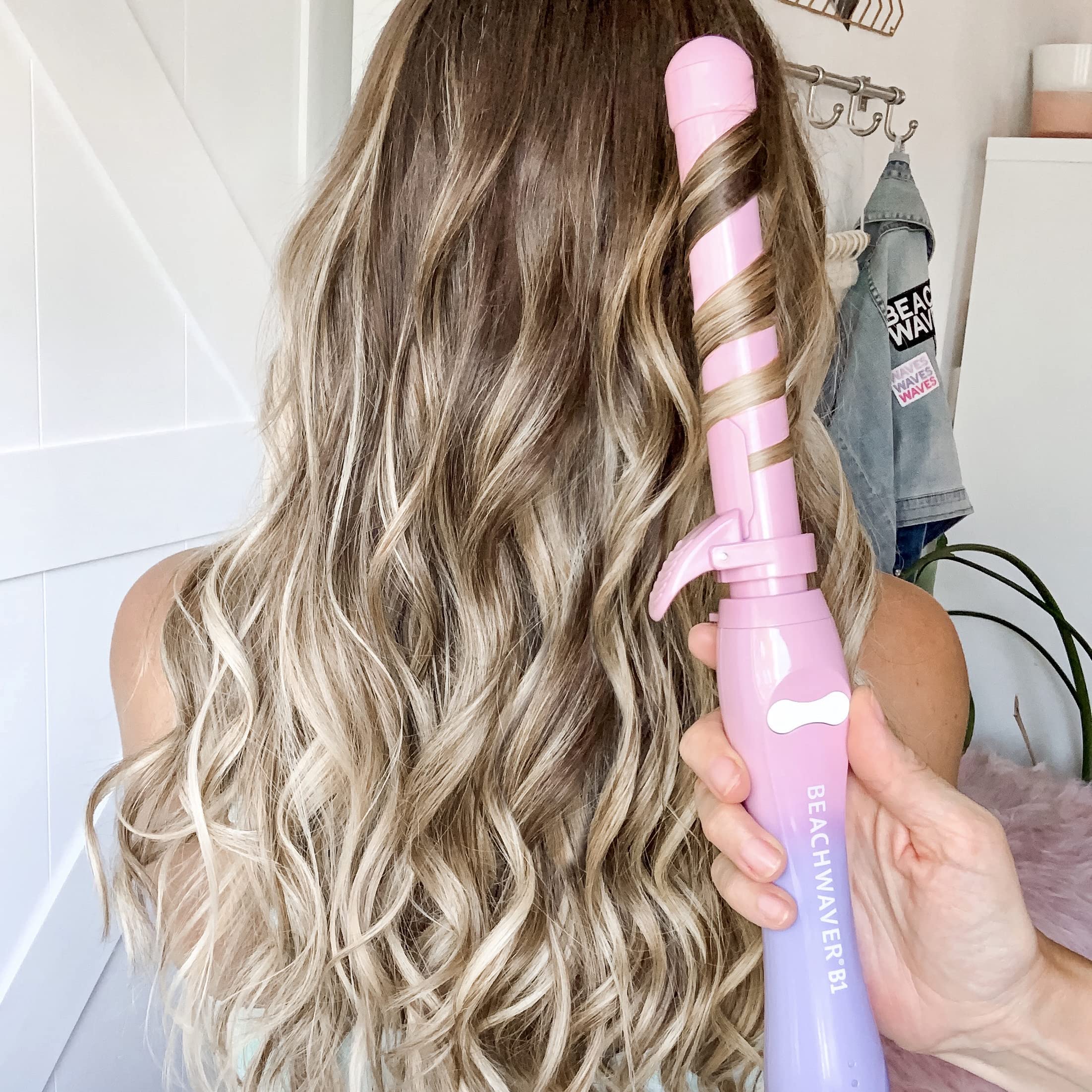 Foto 3 pulgar | Curling Iron Beachwaver B1, Barril Giratorio De Cerámica De 5,5 Cm - Venta Internacional.