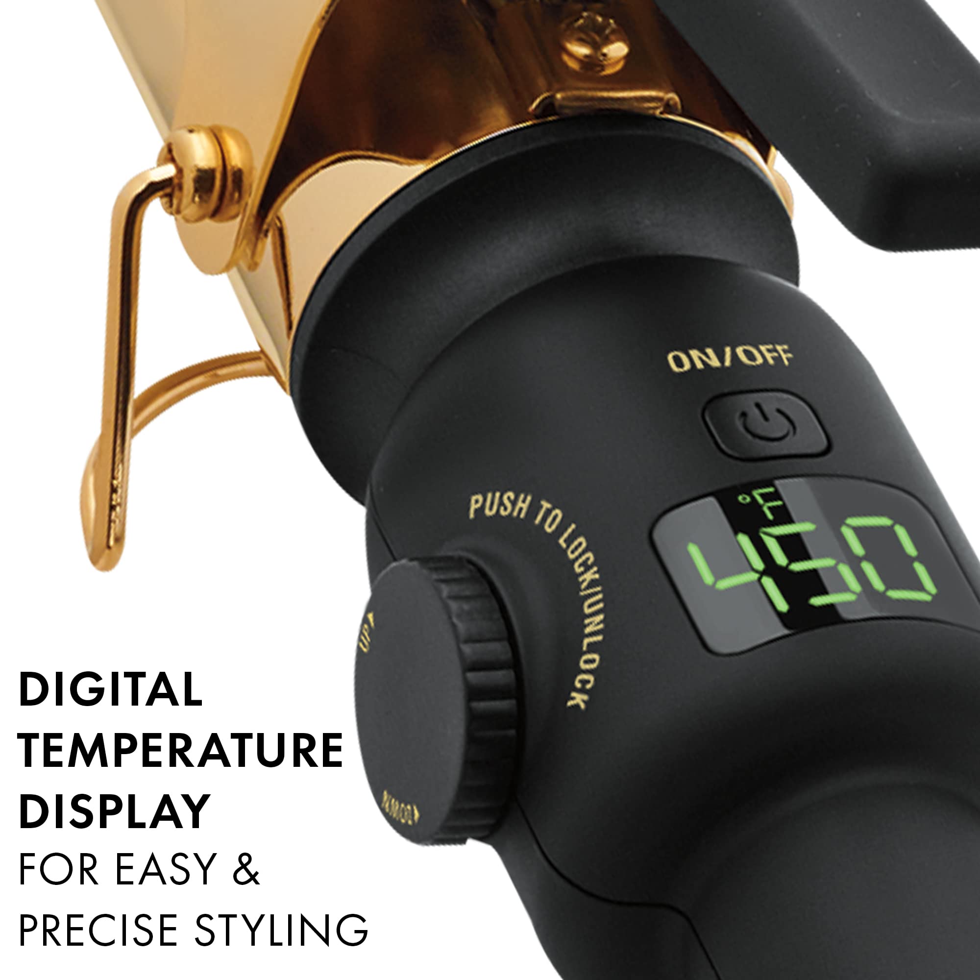 Foto 5 | Rizador Hot Tools Professional, Oro De 24 Quilates, 1.5 Pulgadas, Digital - Venta Internacional.