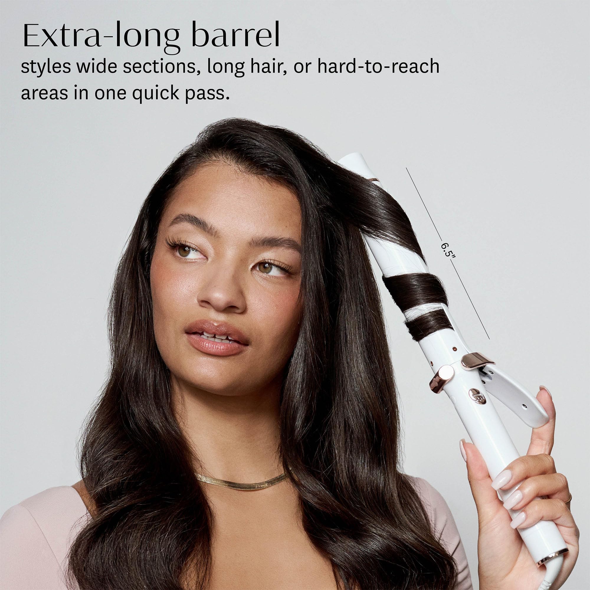 Foto 3 pulgar | Curling Iron T3 Singlepass Curl X, Barril Extralargo De 1.5 Pulgadas - Venta Internacional.